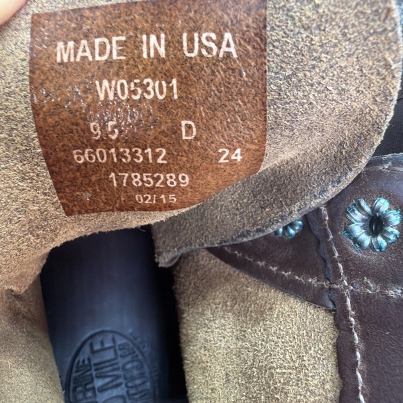 Wolverine 1000 Mile Boots Brown Leather Made‎ USA W05301 9.5 D main image 10